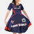 Custom Rugby Samoa Family Matching Off Shoulder Maxi Dress and Hawaiian Shirt Siva Tau Spirit Sporty Vibes - Polynesian Pride