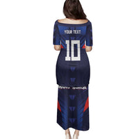 Custom Rugby Samoa Family Matching Puletasi and Hawaiian Shirt Siva Tau Spirit Sporty Vibes - Polynesian Pride