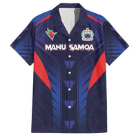 Custom Rugby Samoa Family Matching Short Sleeve Bodycon Dress and Hawaiian Shirt Siva Tau Spirit Sporty Vibes - Polynesian Pride