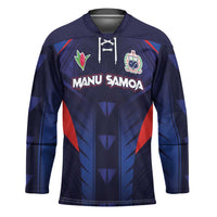 Custom Rugby Samoa Hockey Jersey Siva Tau Spirit Sporty Vibes LT03 Unisex Navy - Polynesian Pride
