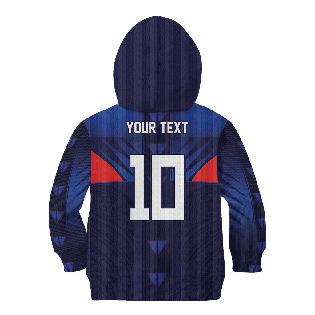 Custom Rugby Samoa Kid Hoodie Siva Tau Spirit Sporty Vibes - Polynesian Pride