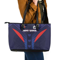 Rugby Samoa Leather Tote Bag Siva Tau Spirit Sporty Vibes LT03 - Polynesian Pride
