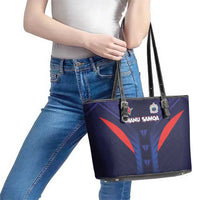 Rugby Samoa Leather Tote Bag Siva Tau Spirit Sporty Vibes LT03 - Polynesian Pride