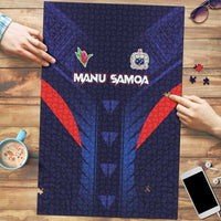 Rugby Samoa Puzzle Siva Tau Spirit Sporty Vibes - Polynesian Pride