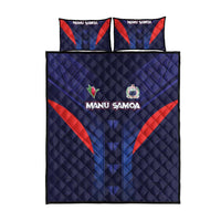 Rugby Samoa Quilt Bed Set Siva Tau Spirit Sporty Vibes LT03 - Polynesian Pride