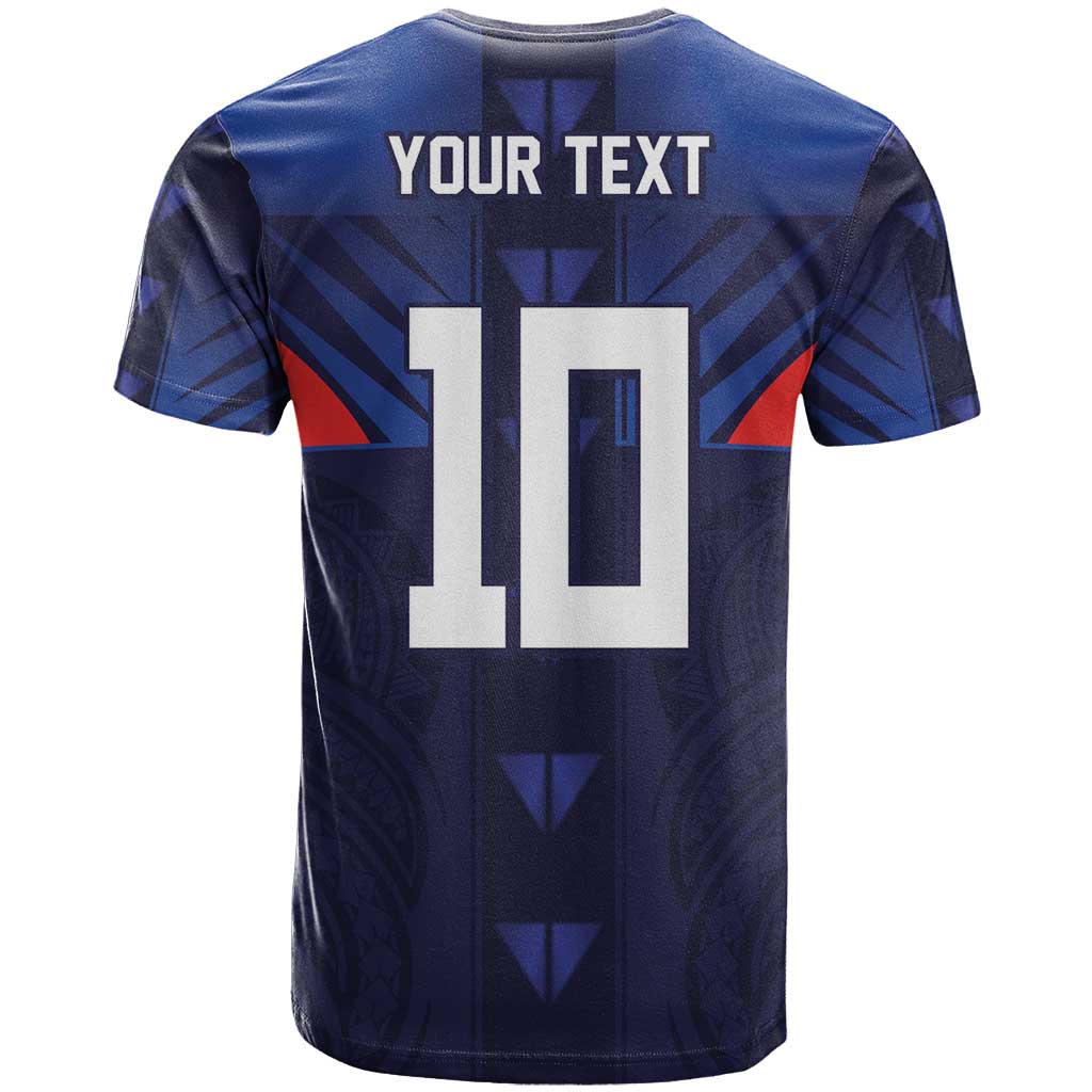 Custom Rugby Samoa T Shirt Siva Tau Spirit Sporty Vibes - Polynesian Pride