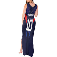 Custom Rugby Samoa Tank Maxi Dress Siva Tau Spirit Sporty Vibes - Polynesian Pride