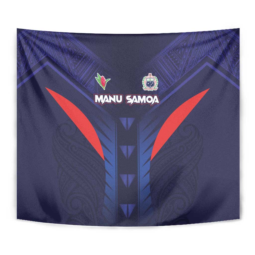 Rugby Samoa Tapestry Siva Tau Spirit Sporty Vibes - Polynesian Pride