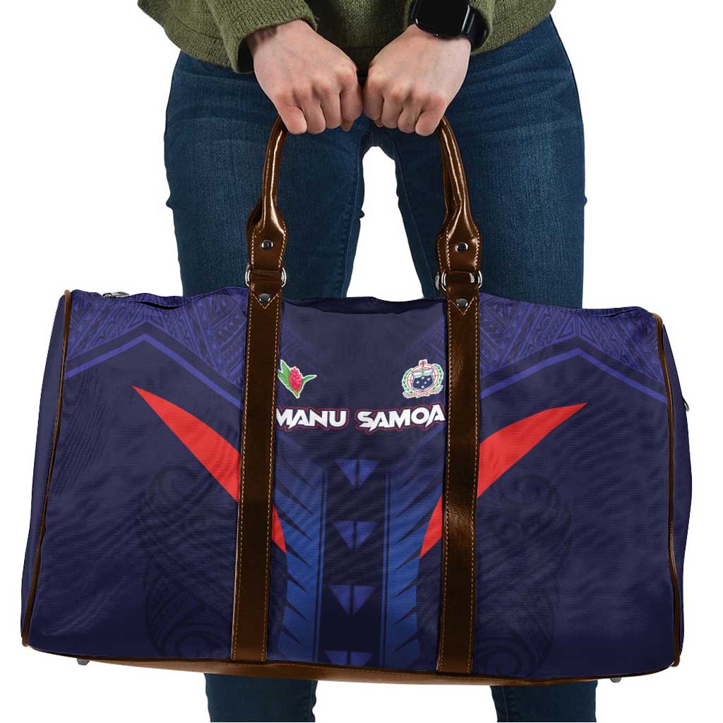 Rugby Samoa Travel Bag Siva Tau Spirit Sporty Vibes LT03 Navy - Polynesian Pride