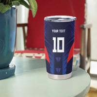 Custom Rugby Samoa Tumbler Cup Siva Tau Spirit Sporty Vibes - Polynesian Pride