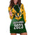 Personalised South Africa Rugby Hoodie Dress Springbok Mascot History Champion World Rugby 2023 LT03 Green - Polynesian Pride