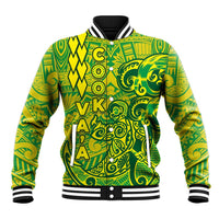 Cook Islands Vaa Polynesian Art Tattoo Baseball Jacket National Color