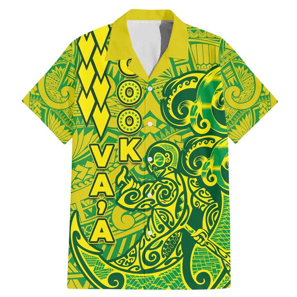 Cook Islands Vaa Polynesian Art Tattoo Family Matching Mermaid Dress and Hawaiian Shirt National Color