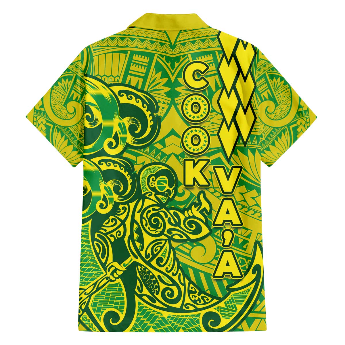 Cook Islands Va'a Polynesian Art Tattoo Family Matching Off The Shoulder Long Sleeve Dress and Hawaiian Shirt National Color LT03 - Polynesian Pride