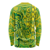 Cook Islands Vaa Polynesian Art Tattoo Long Sleeve Shirt National Color