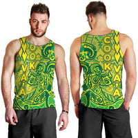 Cook Islands Vaa Polynesian Art Tattoo Men Tank Top National Color