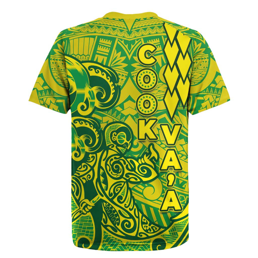 Cook Islands Vaa Polynesian Art Tattoo Rugby Jersey National Color