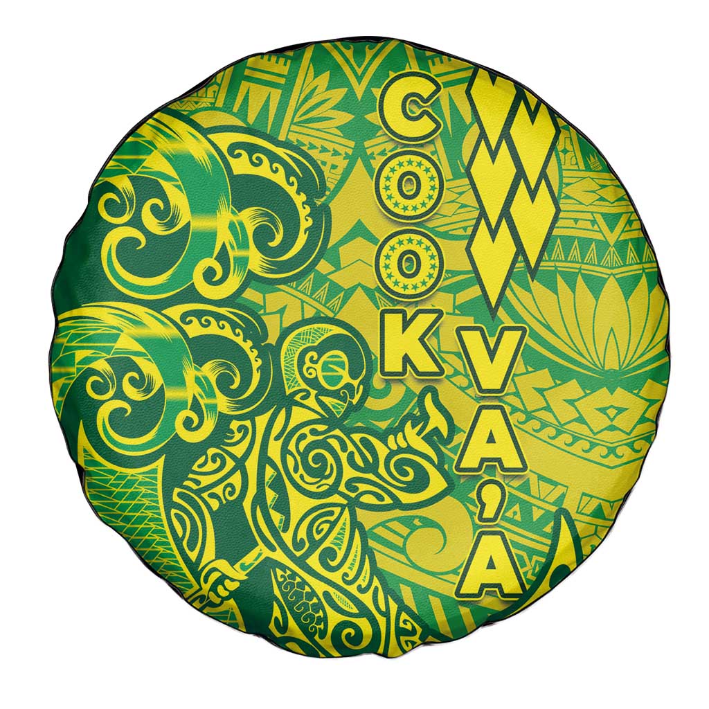 Cook Islands Vaa Polynesian Art Tattoo Spare Tire Cover National Color