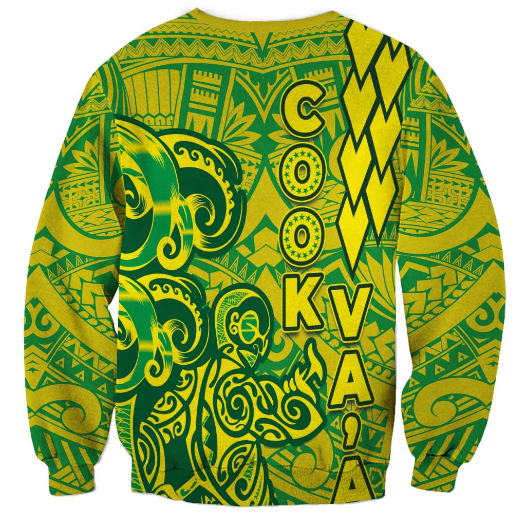 Cook Islands Vaa Polynesian Art Tattoo Sweatshirt National Color