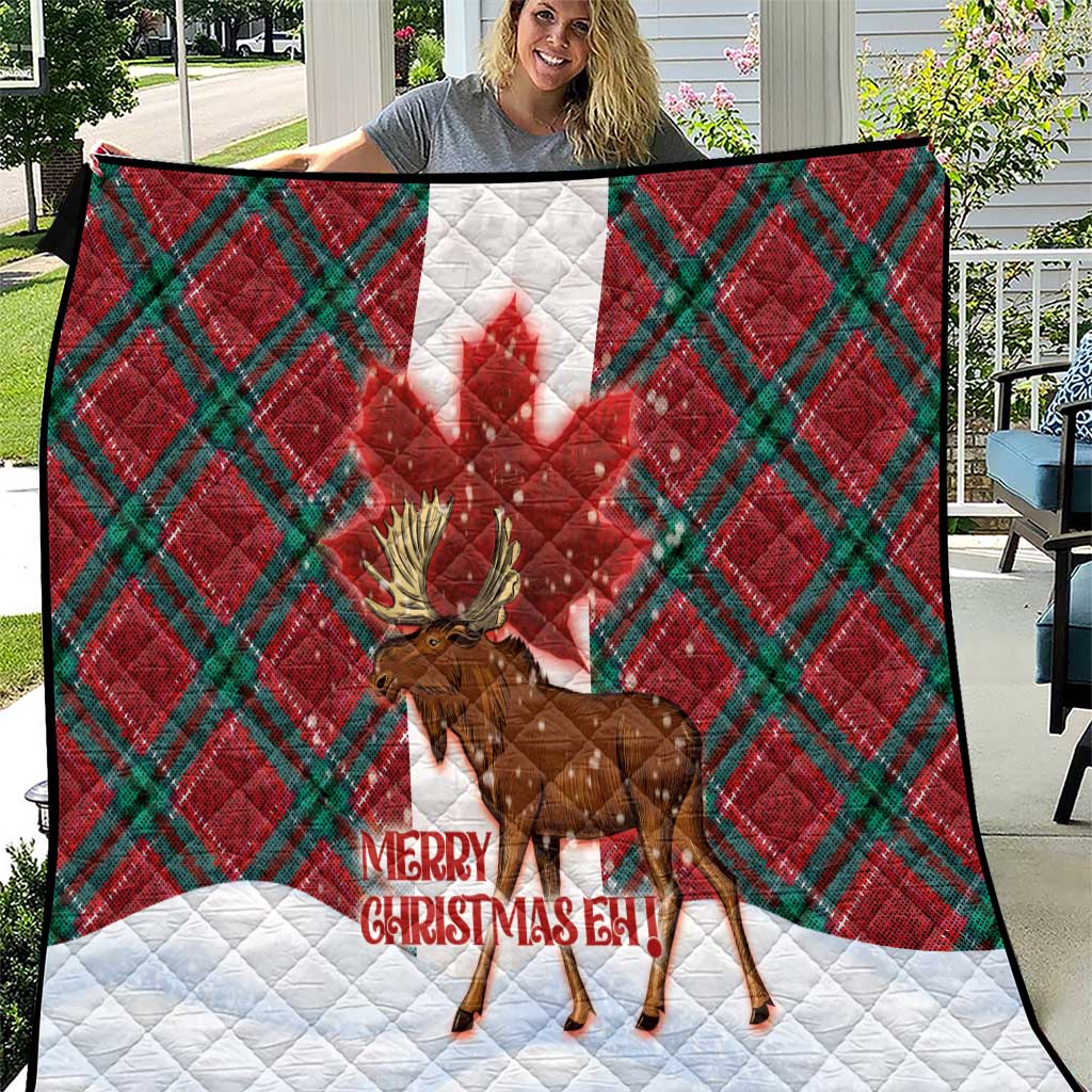 Canadian Christmas - Moose and Maple Retro Style Quilt LT03 Red - Polynesian Pride
