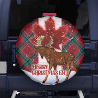 Canadian Christmas - Moose and Maple Retro Style Spare Tire Cover