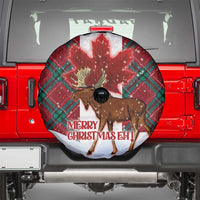 Canadian Christmas - Moose and Maple Retro Style Spare Tire Cover