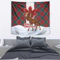 Canadian Christmas - Moose and Maple Retro Style Tapestry LT03 - Polynesian Pride