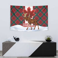 Canadian Christmas - Moose and Maple Retro Style Tapestry LT03 - Polynesian Pride