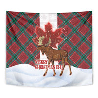 Canadian Christmas - Moose and Maple Retro Style Tapestry LT03 - Polynesian Pride
