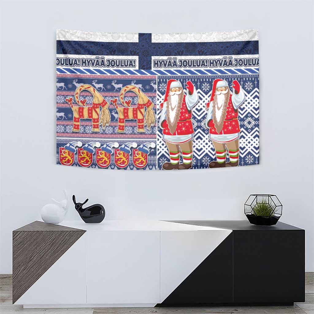 Yule Goat Joulupukki Finnish Christmas Tapestry Scandinavian Pattern LT03 - Polynesian Pride
