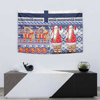 Yule Goat Joulupukki Finnish Christmas Tapestry Scandinavian Pattern LT03 - Polynesian Pride