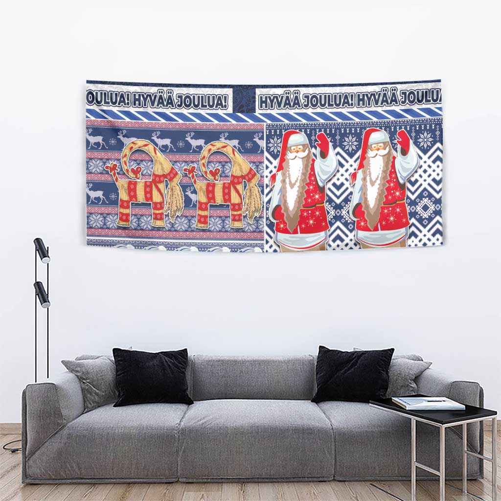 Yule Goat Joulupukki Finnish Christmas Tapestry Scandinavian Pattern LT03 - Polynesian Pride