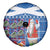 Santa Claus Thistle Scottish Christmas Spare Tire Cover Tartan Pattern