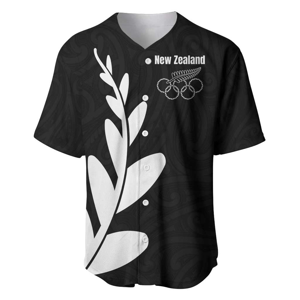 Personalised New Zealand Canoeing Special Jersey Baseball Jersey LT03 Black - Polynesian Pride