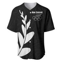 Personalised New Zealand Canoeing Special Jersey Baseball Jersey LT03 Black - Polynesian Pride