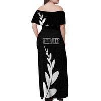 Personalised New Zealand Canoeing Special Jersey Off Shoulder Maxi Dress