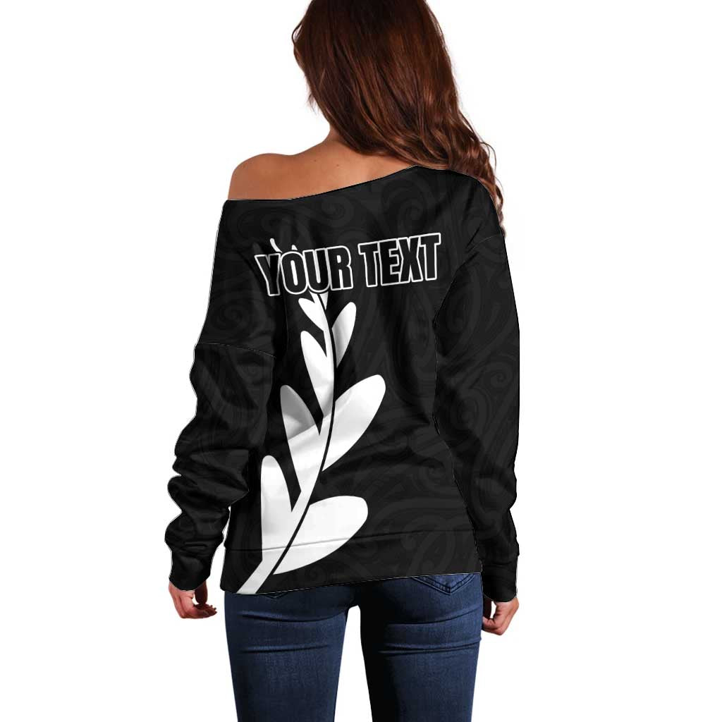 Personalised New Zealand Canoeing Special Jersey Off Shoulder Sweater