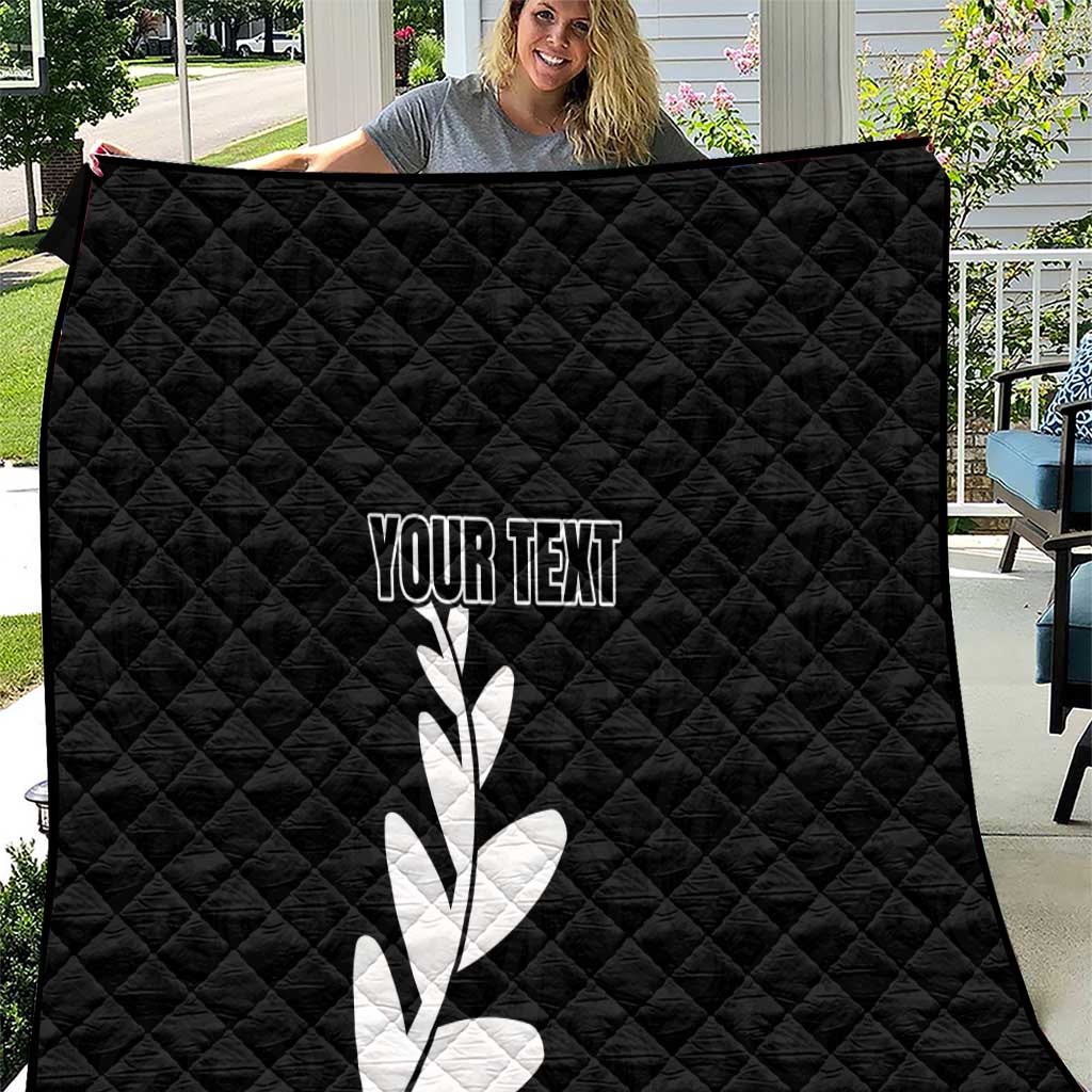 Personalised New Zealand Canoeing Special Jersey Quilt LT03 Black - Polynesian Pride