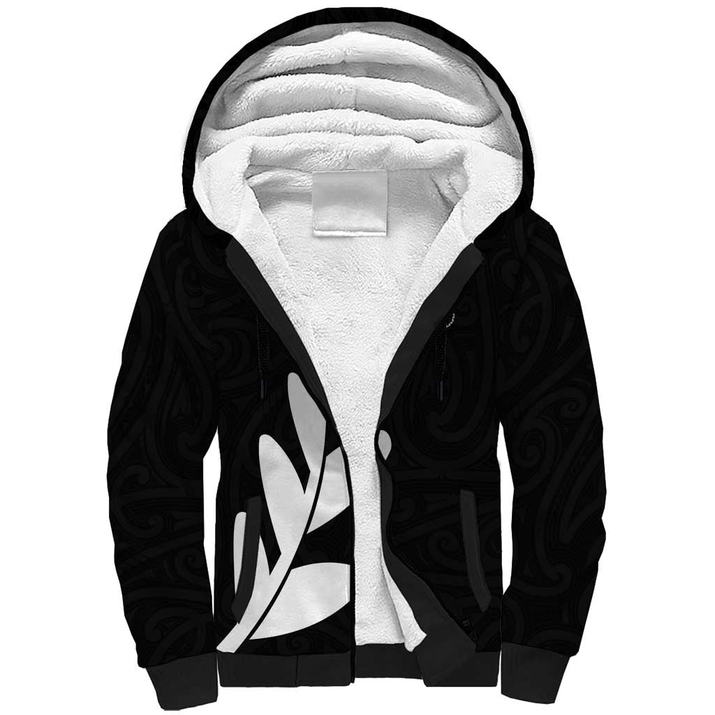 Personalised New Zealand Canoeing Special Jersey Sherpa Hoodie