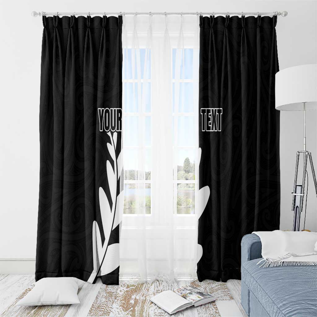 Personalised New Zealand Canoeing Special Jersey Window Curtain