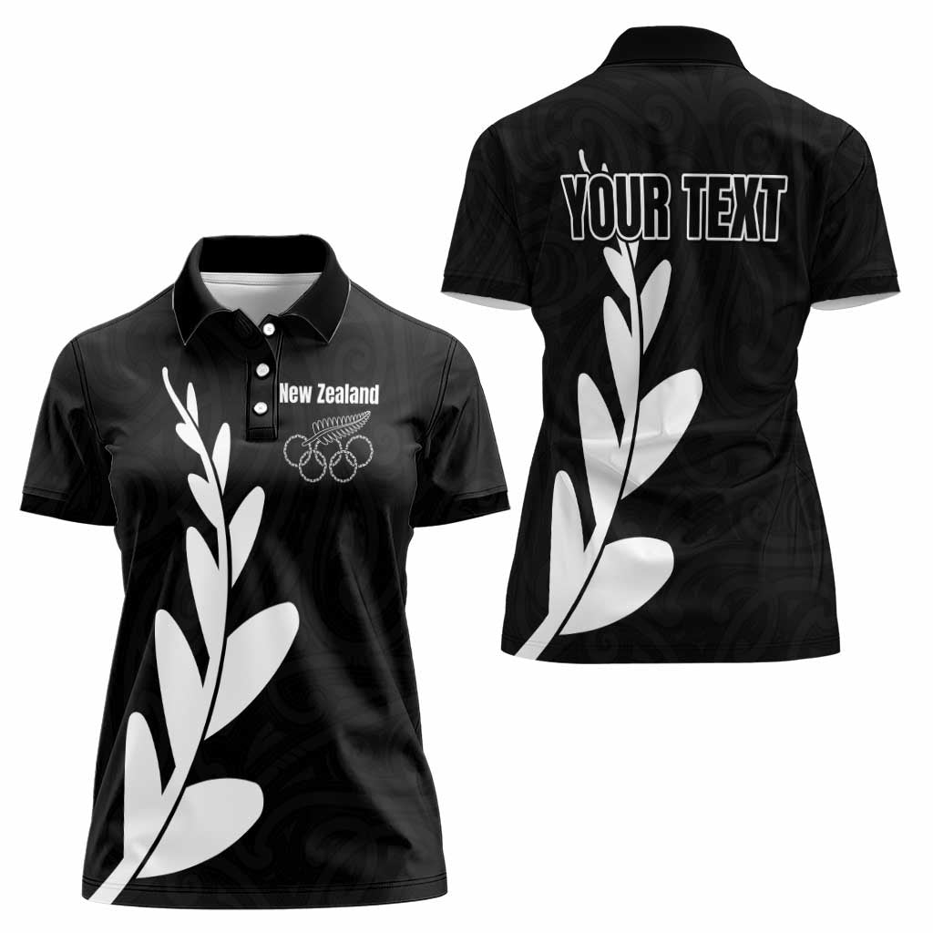 Personalised New Zealand Canoeing Special Jersey Women Polo Shirt