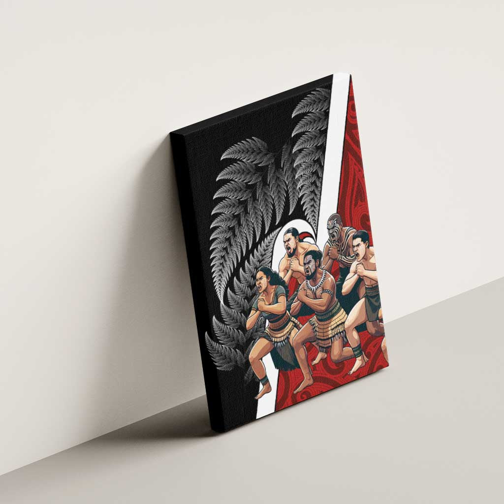 New Zealand Te Matatini Canvas Wall Art Kapa Haka and Silver Fern - Maori Art Pattern