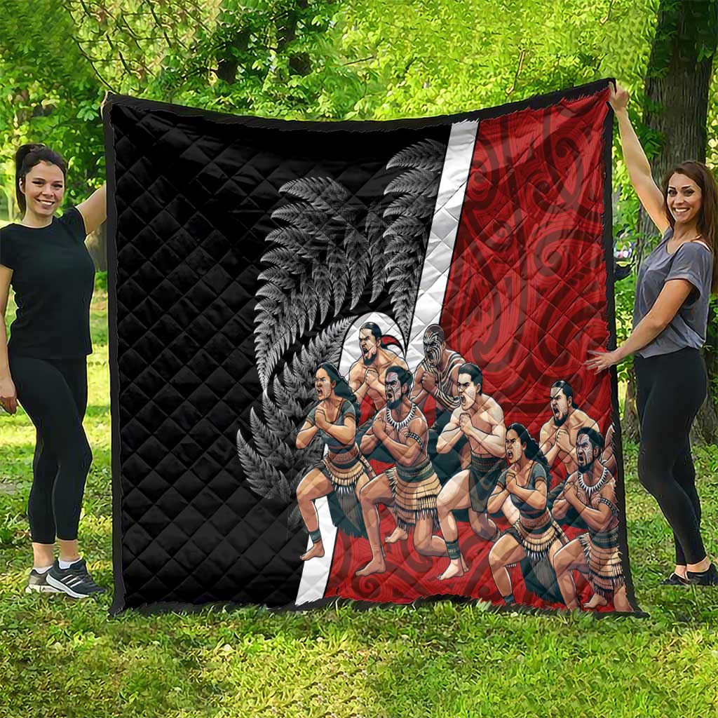 New Zealand Te Matatini Quilt Kapa Haka and Silver Fern - Maori Art Pattern