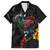 New Zealand Tui Birds Love Couple Hawaiian Shirt The Heart of Silver Fern Leaves and Maori Tattoo Pattern