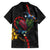 New Zealand Tui Birds Love Couple Hawaiian Shirt The Heart of Silver Fern Leaves and Maori Tattoo Pattern