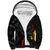 New Zealand Tui Birds Love Couple Sherpa Hoodie The Heart of Silver Fern Leaves and Maori Tattoo Pattern