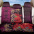 Pasifika Festival Back Car Seat Cover Plumeria Turtles with Hibiscus - Polynesian Art Tattoo Pink Color