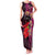 Pasifika Festival Family Matching Tank Maxi Dress and Hawaiian Shirt Plumeria Turtles with Hibiscus - Polynesian Art Tattoo Pink Color