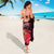 Pasifika Festival Sarong Plumeria Turtles with Hibiscus - Polynesian Art Tattoo Pink Color