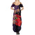 Pasifika Festival Family Matching Summer Maxi Dress and Hawaiian Shirt Plumeria Turtles with Hibiscus - Polynesian Art Tattoo Purple Color